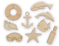 Декоративные элементы (различные деревянные или пластмассовые заготовки на бизиборд