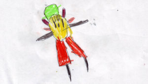 Рисунок ОЛЕНЬ (Вероника 5 лет)